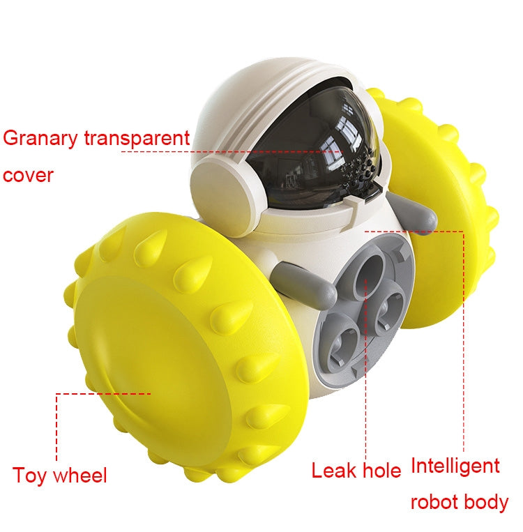 087DT 不帶電搖擺車寵物漏食器 不倒翁益智平衡車狗狗玩具