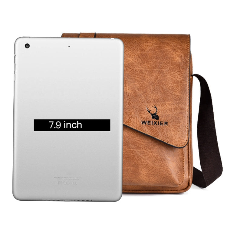 WEIXIER D266 復古斜挎大容量郵差包單肩包托特背包