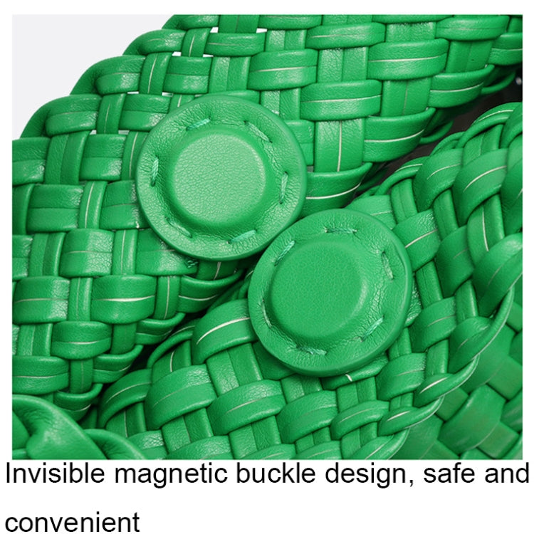 B988 PU皮手工編織手提包 2合1單肩斜挎包