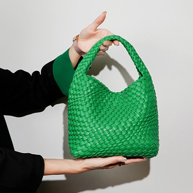 B988 PU皮手工編織手提包 2合1單肩斜挎包