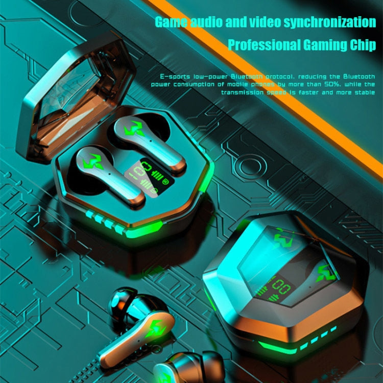 N35 TWS炫彩燈入耳式低延時無線藍牙遊戲耳機