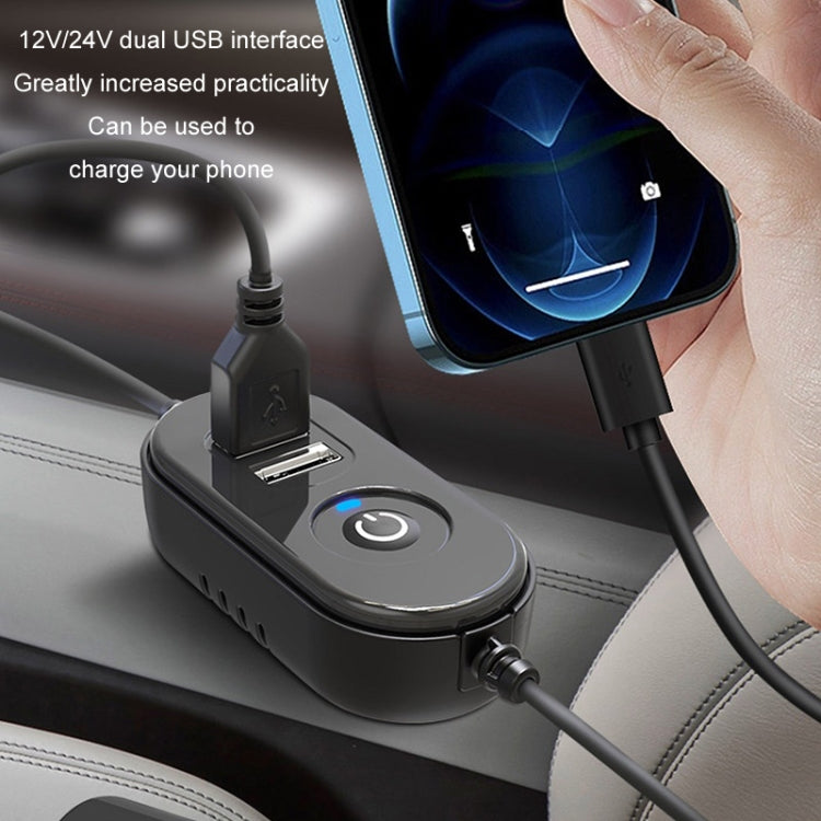 F6026 大吸盤雙頭風扇 汽車車載車用家用