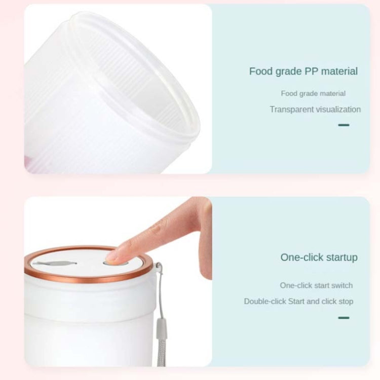 LGZ-1 500ml 50W 4刀片電動便攜榨汁機可充電果汁榨取器