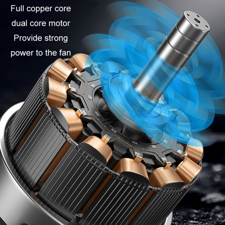 F6207 車載後排拉鎖USB雙頭風扇