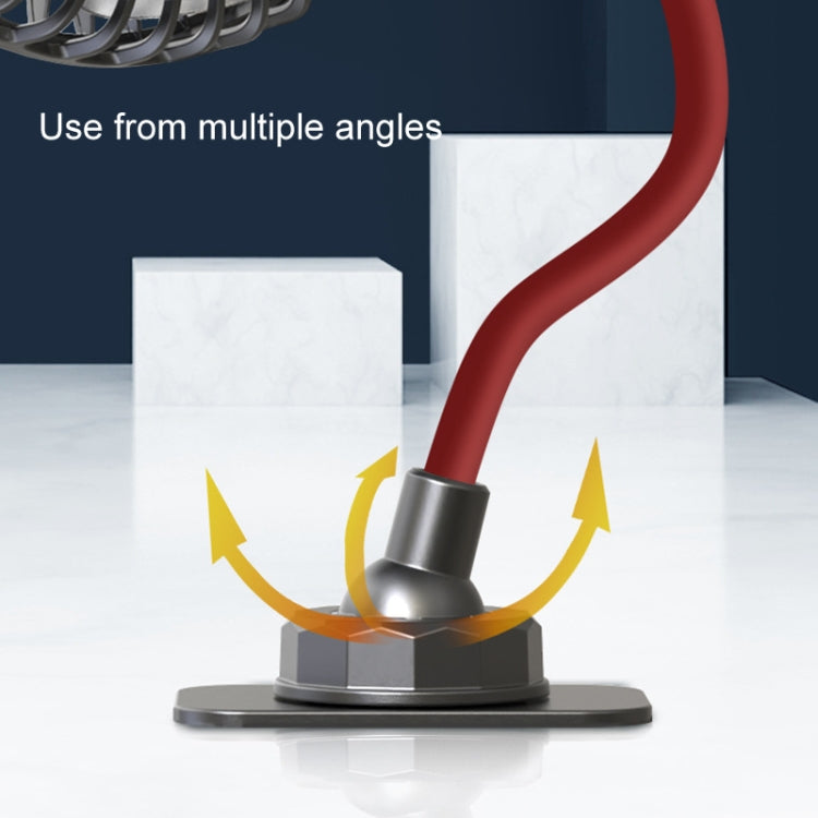 F508 車載後座USB風速調節軟管風扇