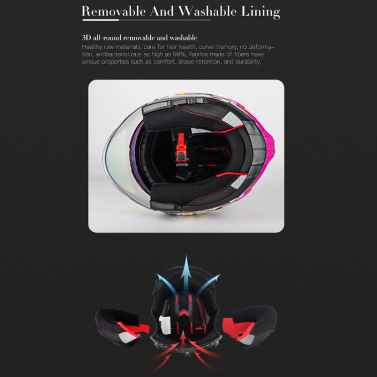 SOMAN 摩托車電動車雙鏡片騎行頭盔