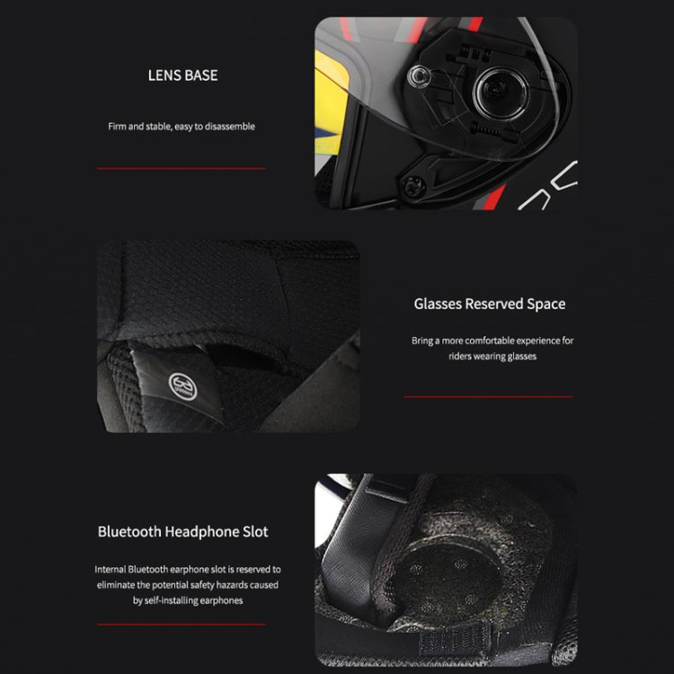 SOMAN 摩托車電動車雙鏡片騎行頭盔