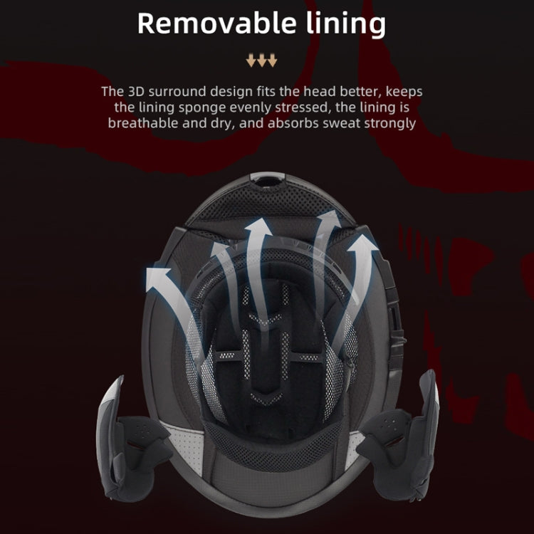 SOMAN 賽車摩托車雙鏡片騎行安全頭盔