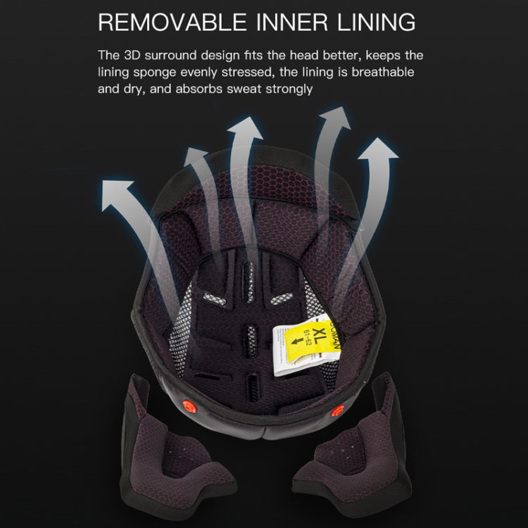 SOMAN 摩托車雙鏡片騎行揭面全覆蓋頭盔