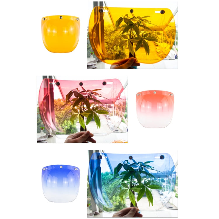 摩托車頭盔三扣式防風鏡片 帶支架