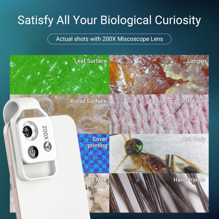 APEXEL APL-MS002CWH 200倍高清兒童科教顯微手機鏡頭 帶CPL