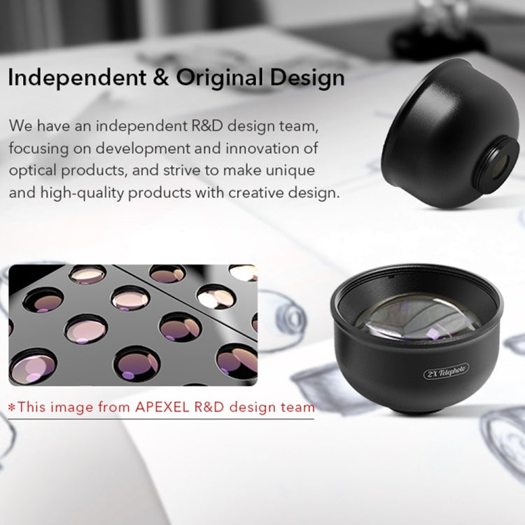 APEXEL APL-HB5 五合一廣角微距魚眼高清外置手機鏡頭