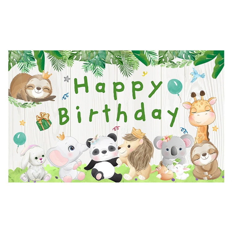 動物生日主題背景布派對裝飾