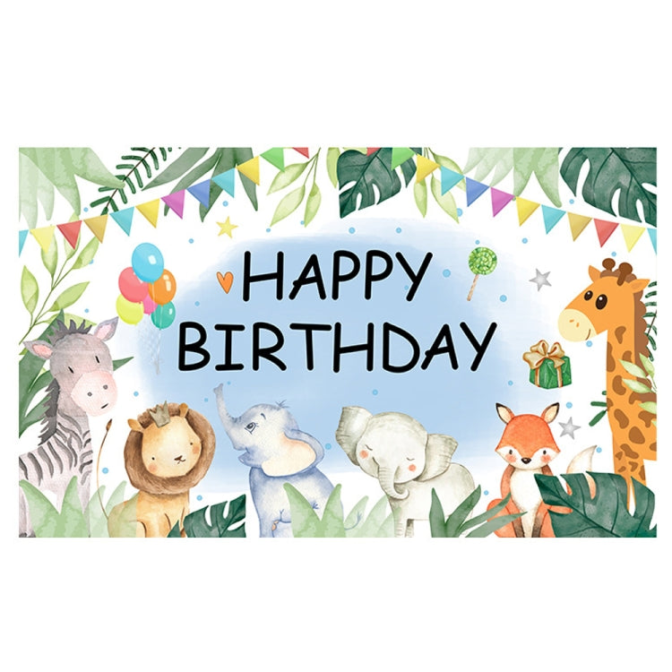 動物生日主題背景布派對裝飾