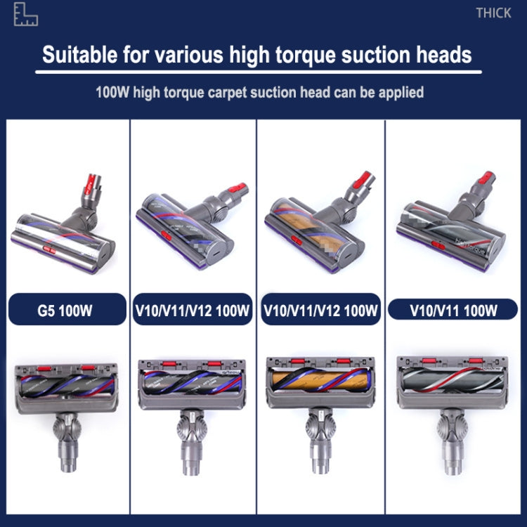 適用於戴森V10 /V11 100W高扭矩吸頭通電轉接口蓋板