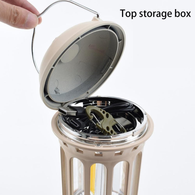 充電款  戶外露營燈COB手提營地燈氛圍帳篷燈復古馬燈