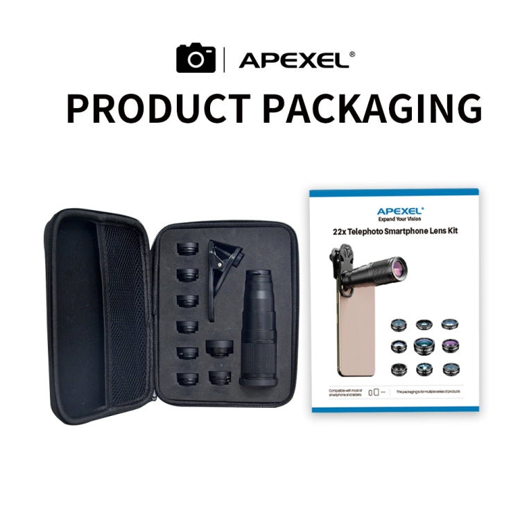 APEXEL APL-22XDG9 22X外置拍照可調焦手機鏡頭