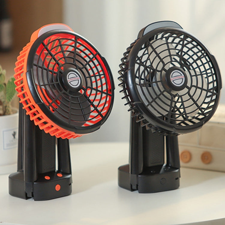 戶外露營風扇 帶三腳架LED燈帳篷搖頭風扇