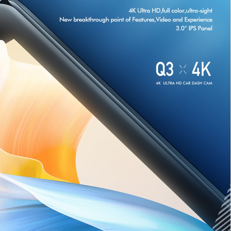 Anytek Q3 4K行車記錄儀WiFi前後雙錄夜視重力感應移動偵測記錄儀