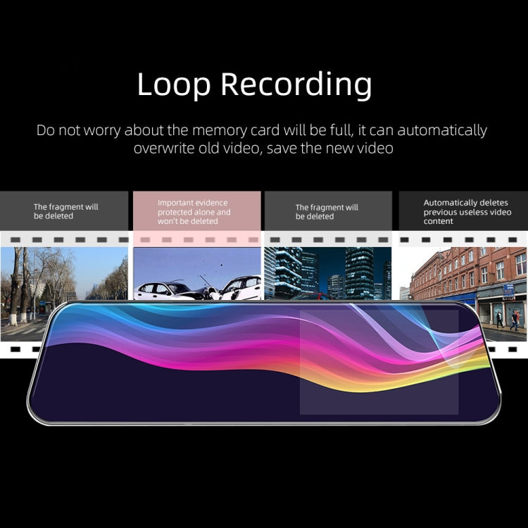 Anytek A6 5寸高清雙錄鏡頭行車記錄儀 汽車后視鏡倒車影像
