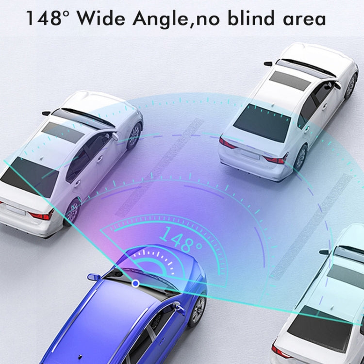 Anytek M12+ 9.66 inch大屏前後雙錄行車記錄儀 2K觸摸屏停車錄像倒車影像