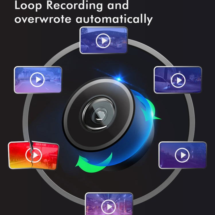 Anytek M12+ 9.66 inch大屏前後雙錄行車記錄儀 2K觸摸屏停車錄像倒車影像