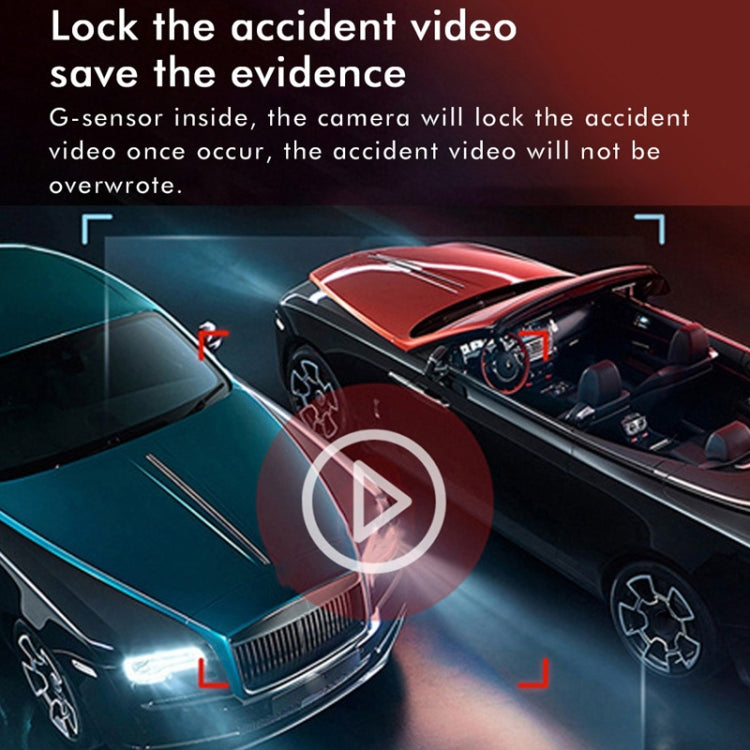 Anytek M12+ 9.66 inch大屏前後雙錄行車記錄儀 2K觸摸屏停車錄像倒車影像