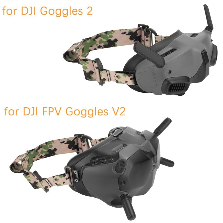 Sunnylife TD487 適用DJI Avata / FPV飛行眼鏡V2彩色頭帶固定彈性綁帶
