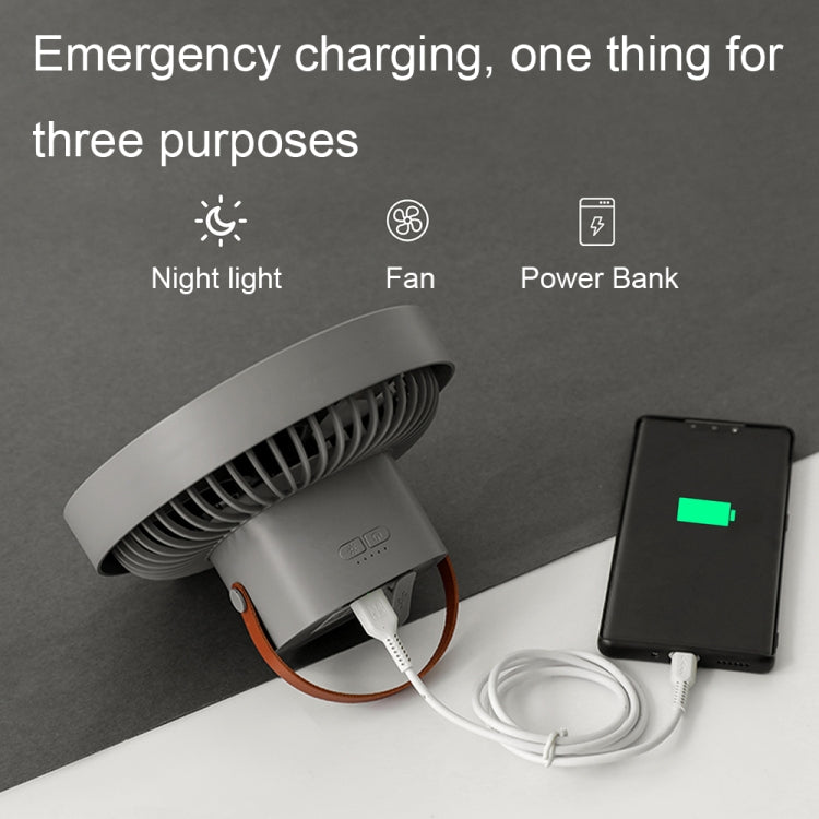 ZK-01 7寸戶外露營LED燈三腳架風扇 便攜式多功能移動電源吊扇