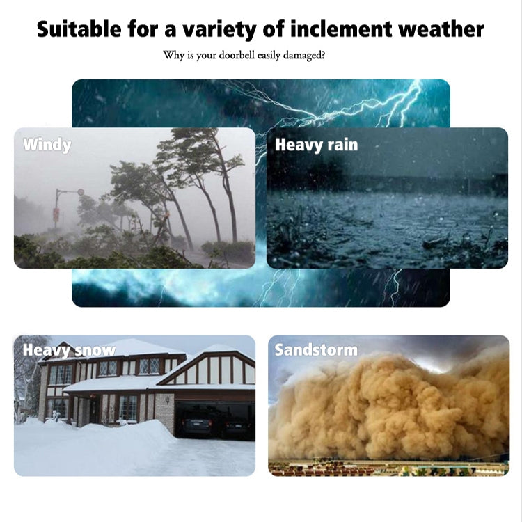 無線門鈴防水蓋 戶外門鈴透明防雨保護罩