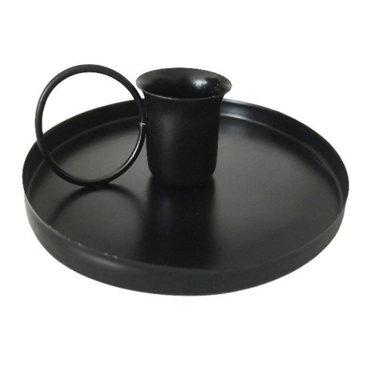 復古金屬茶杯造型鐵藝燭台 家居裝飾擺件