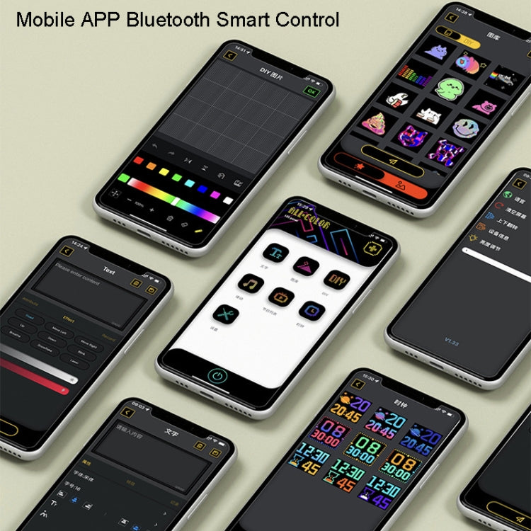 LED動態表情車載显示屏 5V USB接口