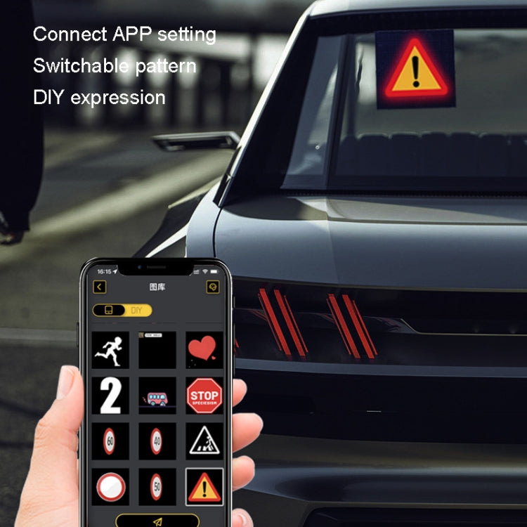 LED動態表情車載显示屏 5V USB接口