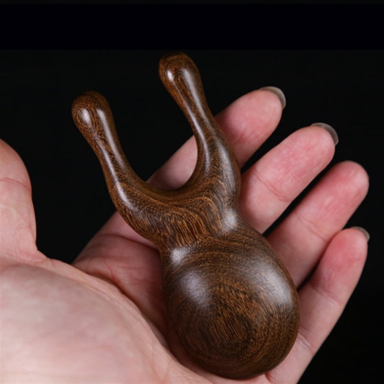 金絲檀實木按摩眼刮鼻摩，顏色隨機發貨
