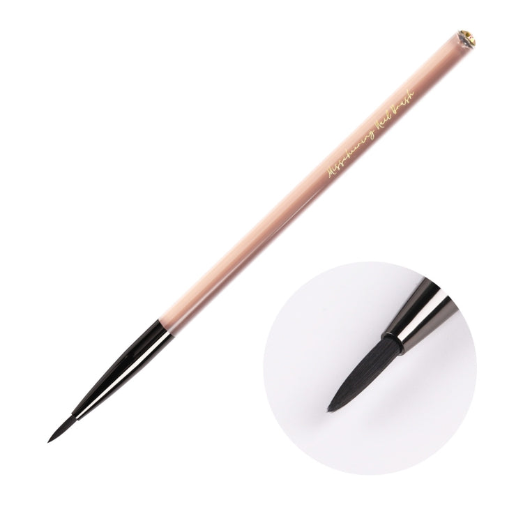 亞克力茶色筆刷美甲筆彩繪拉線筆光療筆