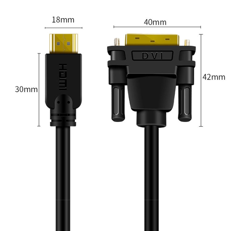 JINGHUA HDMI轉DVI轉接線 顯卡電腦显示器高清線