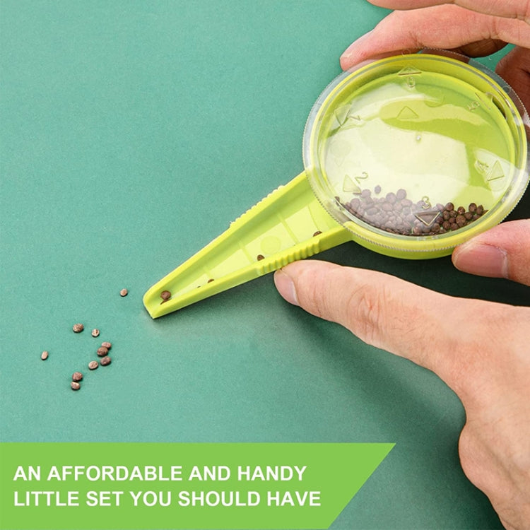 熒光綠播種器5檔可調園藝工具塑料打洞器