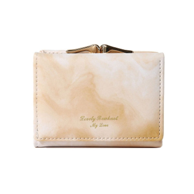 水墨畫元素三折錢包 迷你便攜錢夾