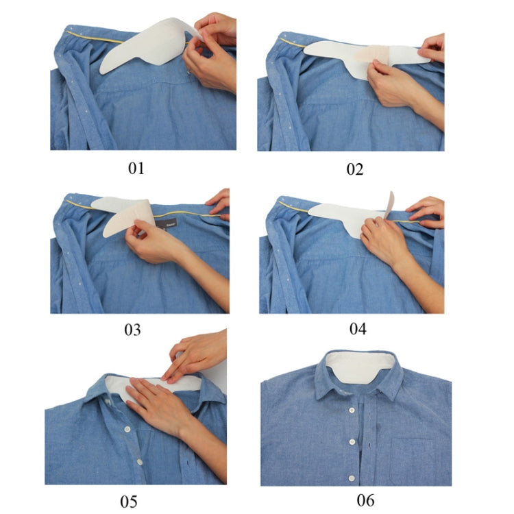 10個/袋  一次性衣領防汗墊吸汗貼帽檐貼