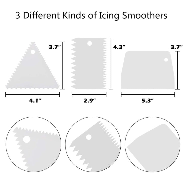6合一 鋁合金蛋糕轉檯套裝硅膠刮刀DIY烘焙蛋糕裝飾工具