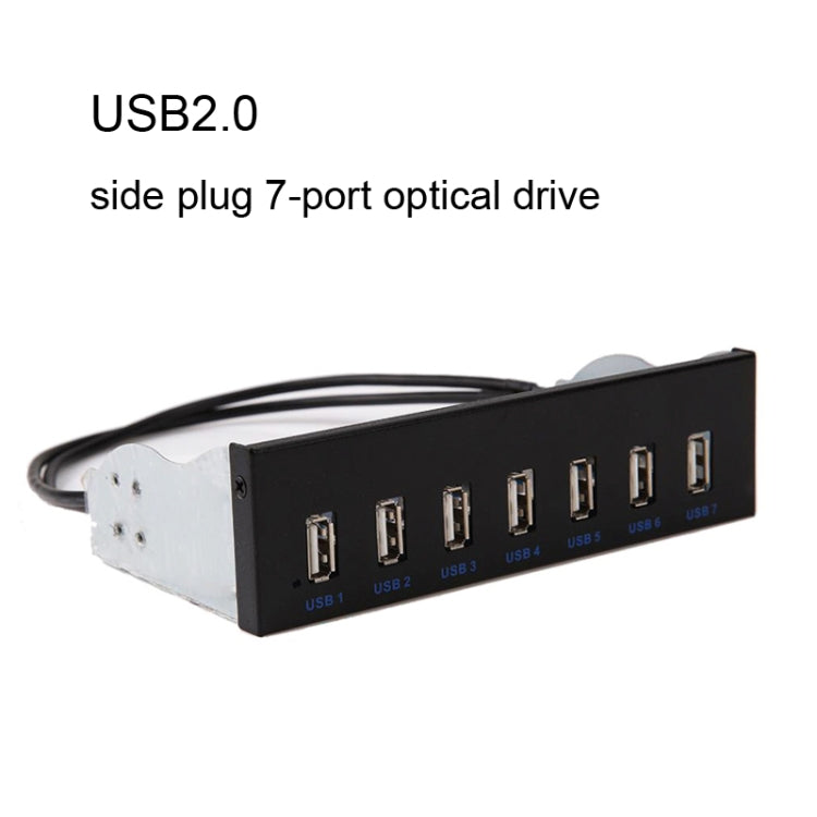 7口 USB2.0光驅位前置面板