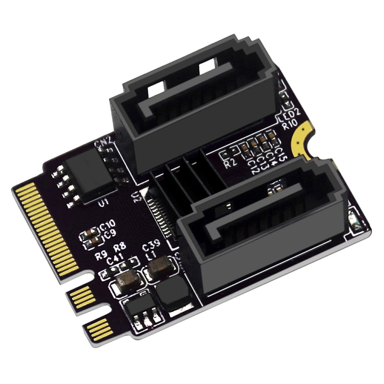 M2轉SATA3.0轉接卡PCI-E3.0卡KEY A+E WIFI M.2轉SATA JMB582芯片