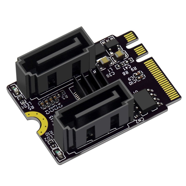 M2轉SATA3.0轉接卡PCI-E3.0卡KEY A+E WIFI M.2轉SATA JMB582芯片