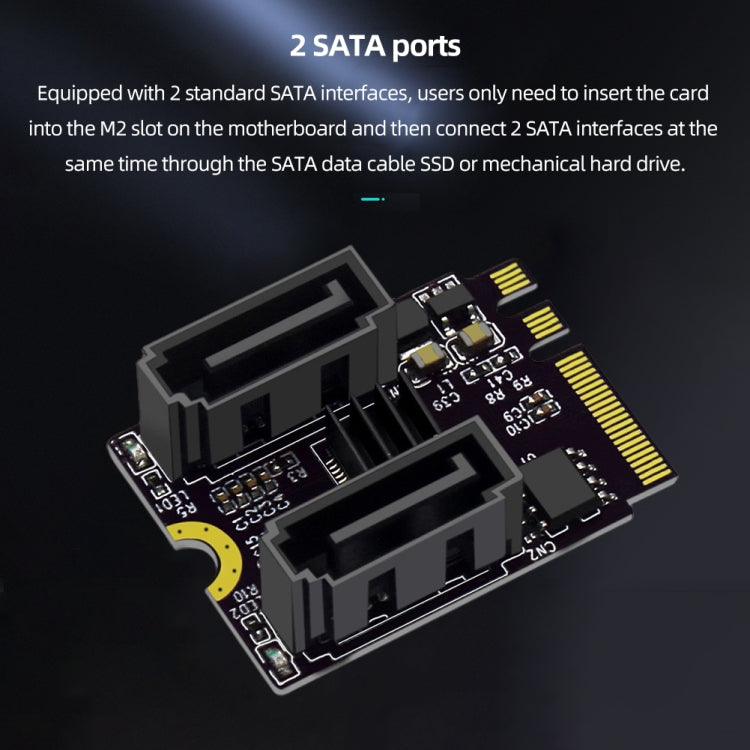 M2轉SATA3.0轉接卡PCI-E3.0卡KEY A+E WIFI M.2轉SATA JMB582芯片