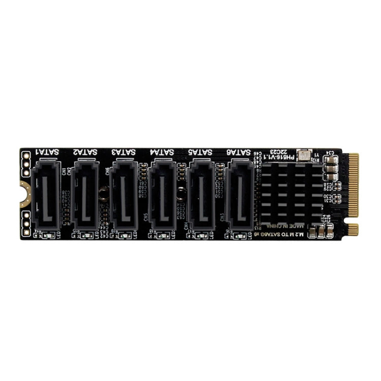 M2 M-EKY PCIE3.0轉SATA6G轉接擴展卡 6口硬盤擴展適配卡