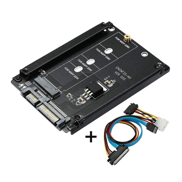 ENCNF2S-N01 NGFF轉SATA3轉接卡M.2 KEY B-M SSD固態硬盤轉6G接口轉換卡轉接頭