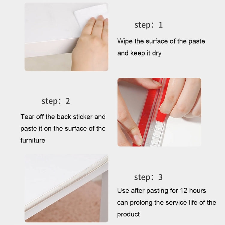 PVC家居透明防撞條 傢具軟質護邊