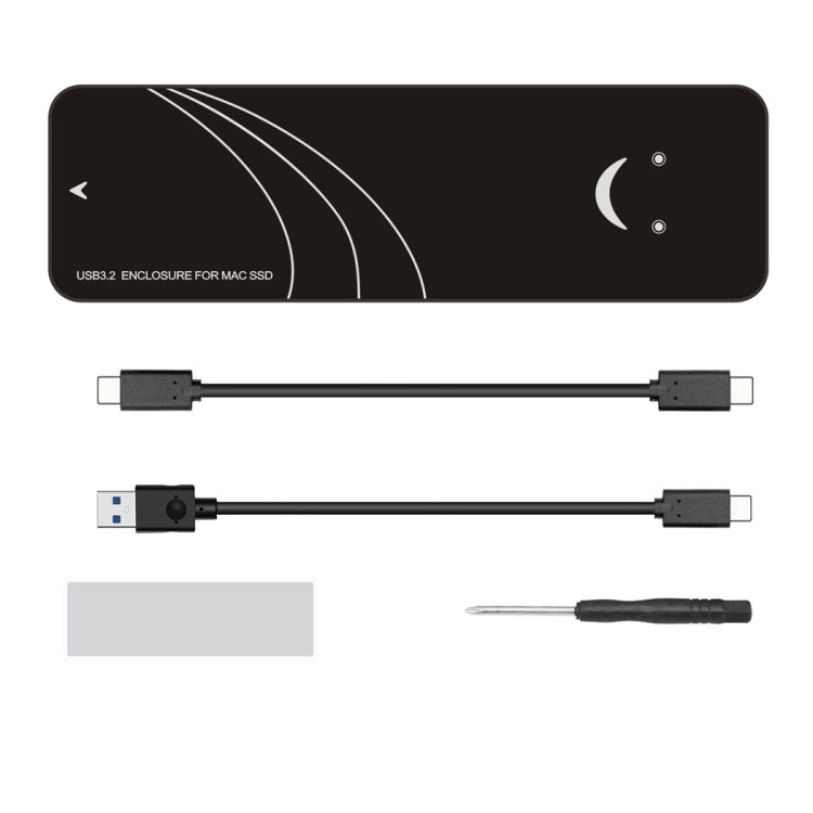 USB3.2 轉 MAC SSD 外殼適配器適用於 Macbook Air Pro 2013-2017 硬盤, 20Gbps C-C Cable Kit, 10Gbps A-C Cable Kit
