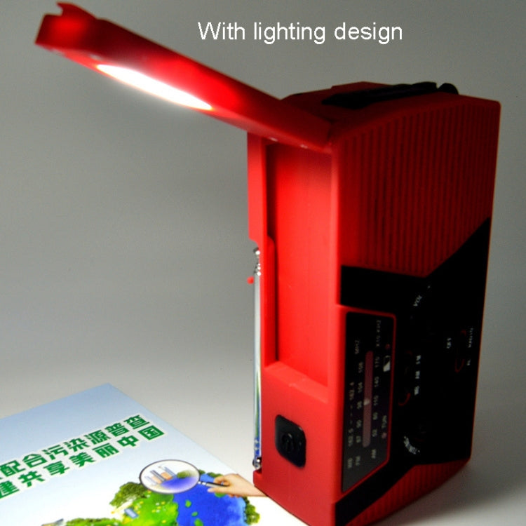 数字显示多波段老人收音機 可調台手搖應急便攜式收音機