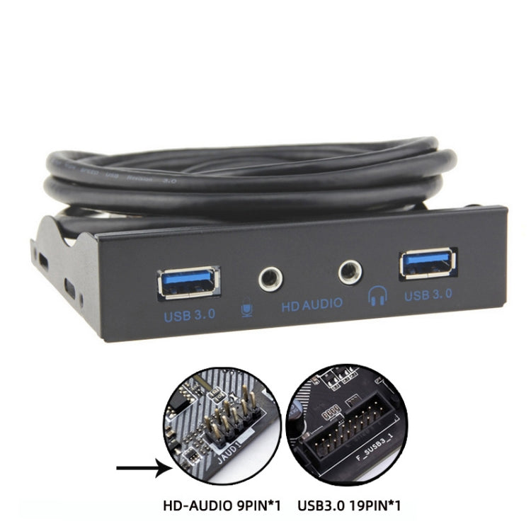 3.5-inch  2 USB 3.0+HD AUDIO Port  軟驅位機箱前置面板
